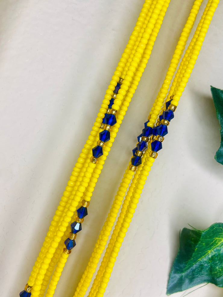 Yellow Waist Beads