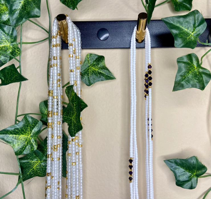 White Waist Beads