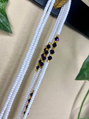 White Waist Beads
