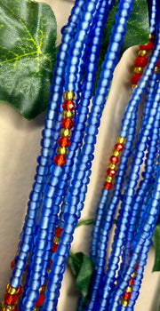 Blue Waist Beads.