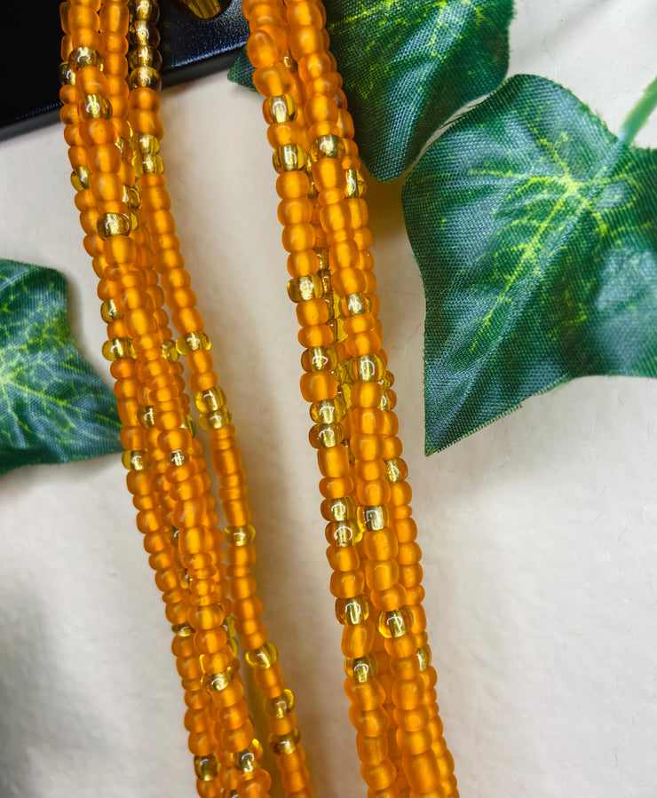 Orange Waist Beads