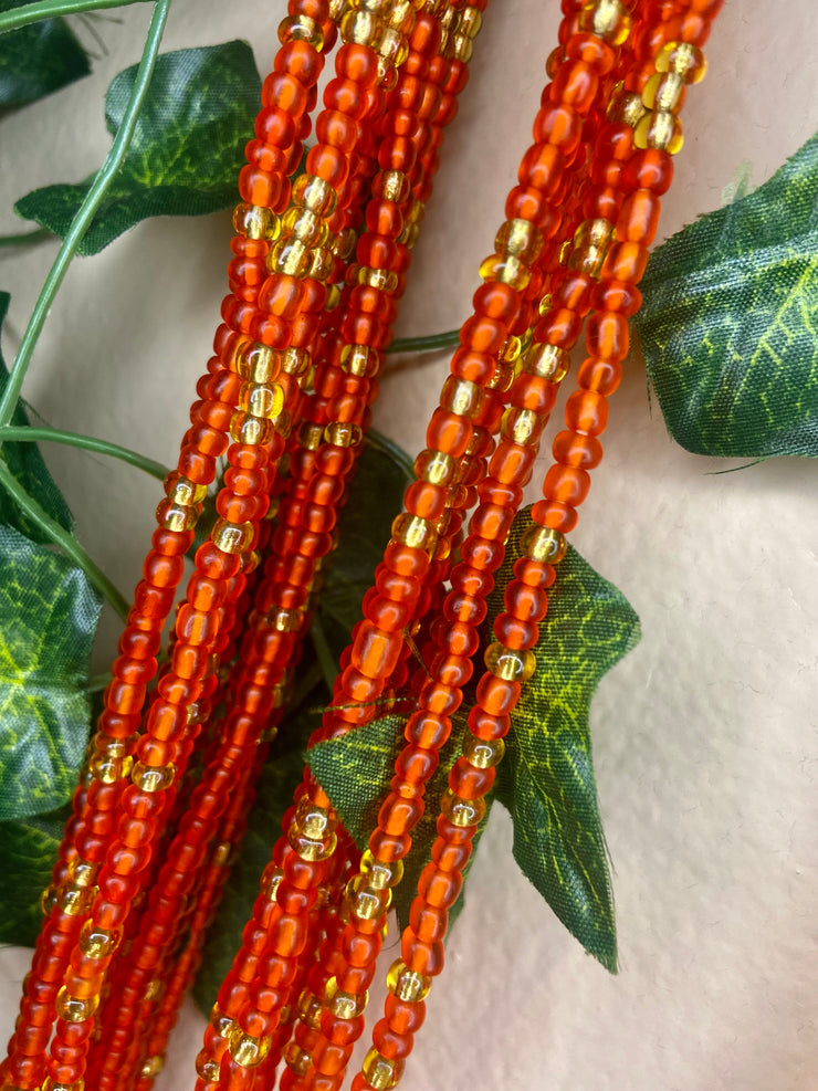 Orange Waist Beads