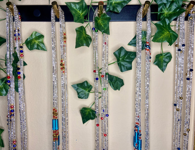 Silver Waist Beads