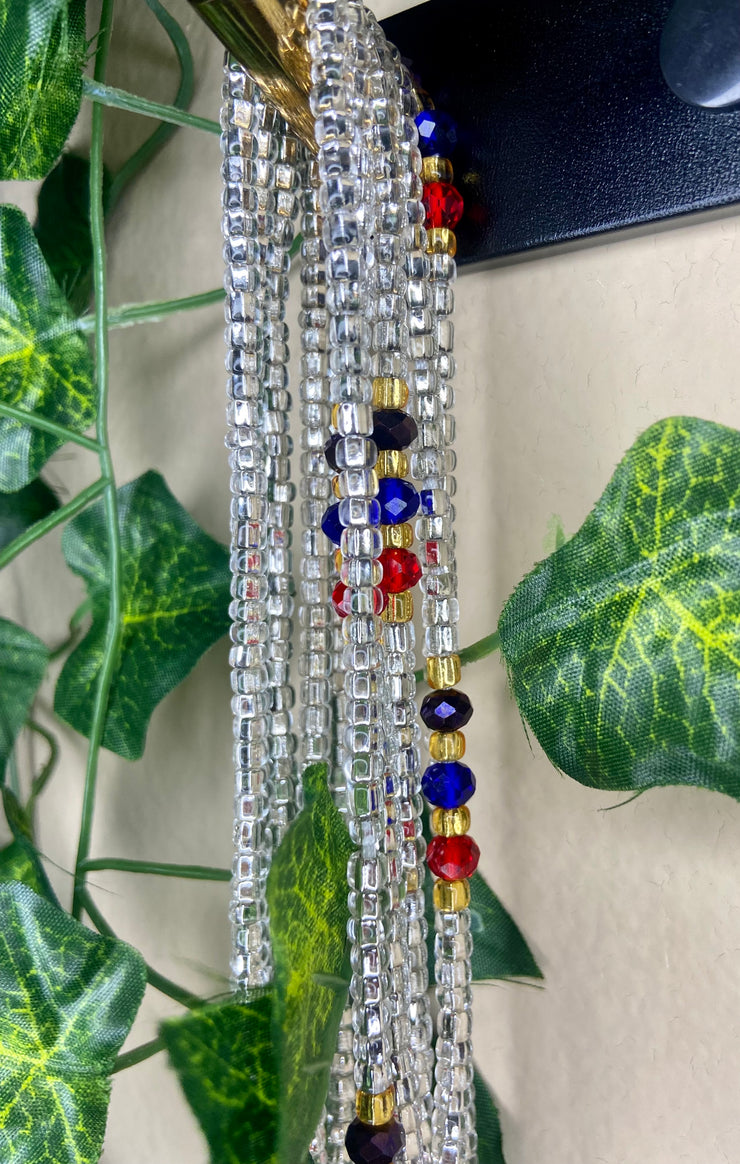 Silver Waist Beads
