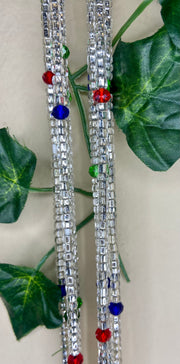 Silver Waist Beads