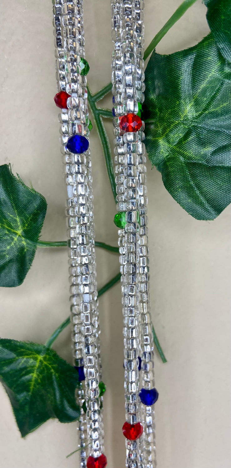 Silver Waist Beads