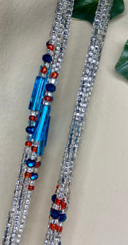 Silver Waist Beads