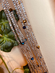 Silver Waist Beads