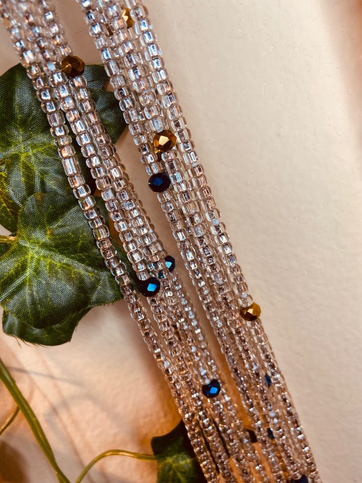 Silver Waist Beads